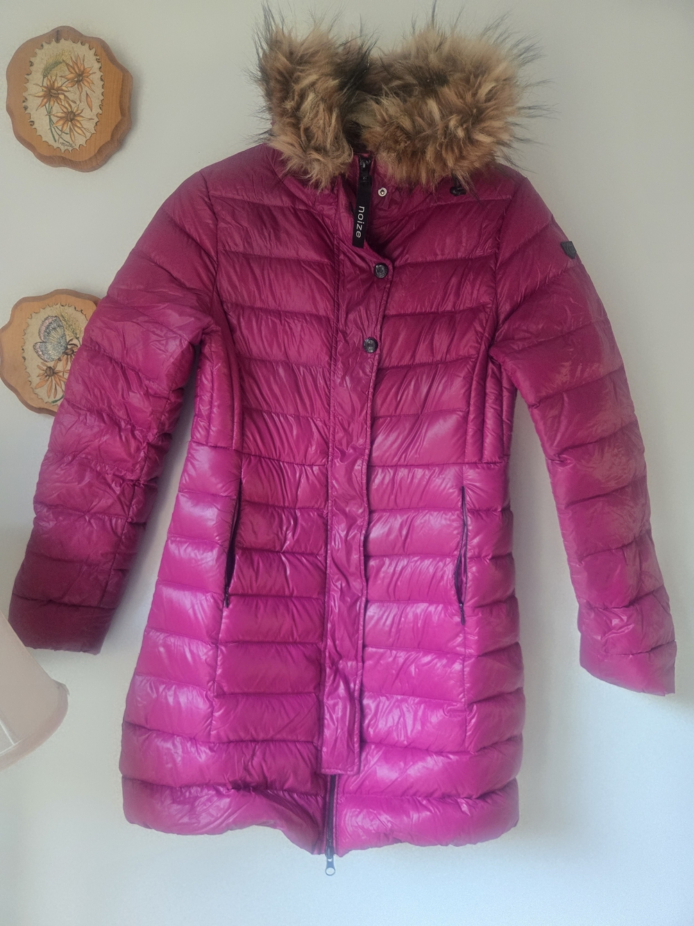 NOIZE Women’s  Puffer Coat - Pink